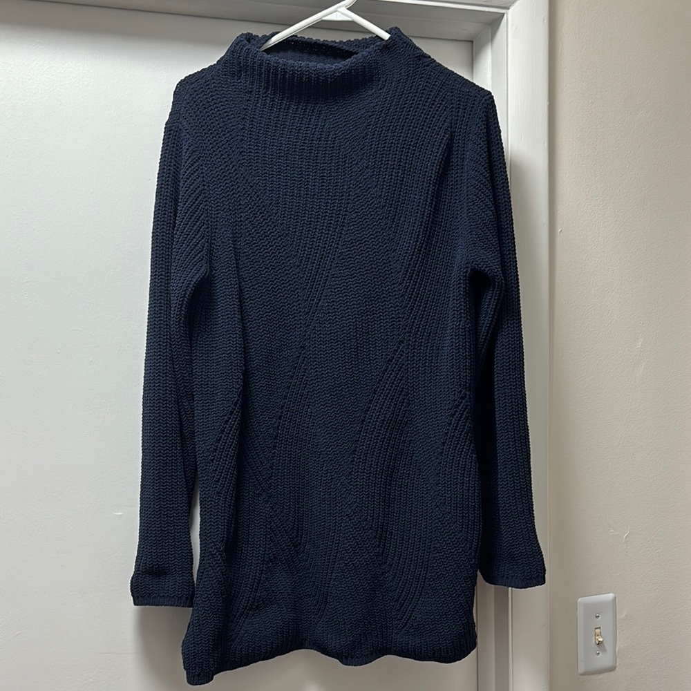 J. Jill Blue Cowl Neck Sweater for Effortless Elegance